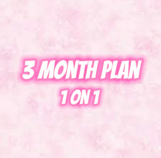 3 Month Plan (36 sessions) 3 days a week